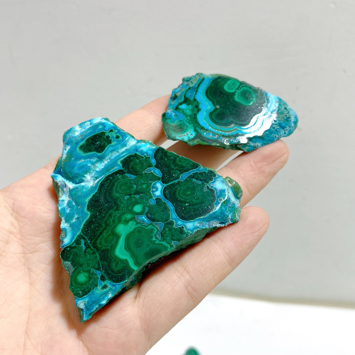 16 Pieces Beautiful Raw Chrysocolla Mixed Malachite Specimen