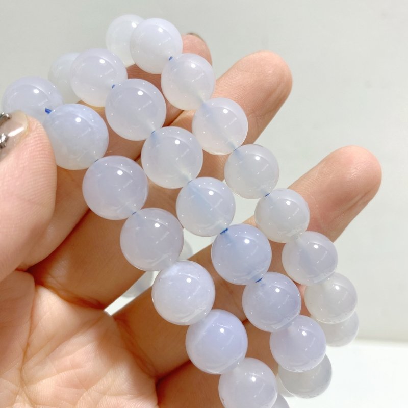 10 Pieces Blue Chalcedony Bracelets Closeout -Wholesale Crystals