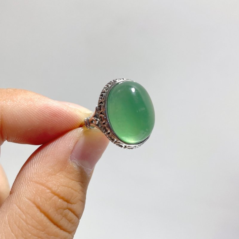 100 Pieces Beautiful Rainbow Fluorite Different Styles Ring Clearance - Wholesale Crystals