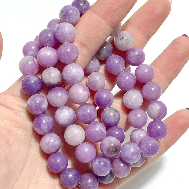 10MM Lepidolite Bracelet Wholesale - Wholesale Crystals