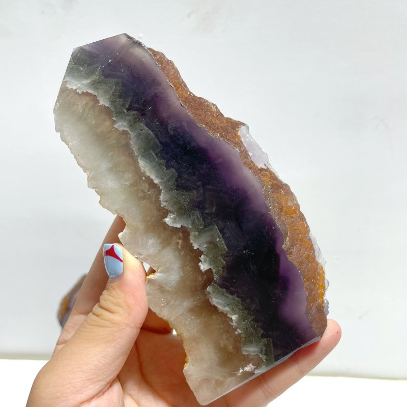 11 Pieces Fluorite Mixed Pyrite Points - Wholesale Crystals