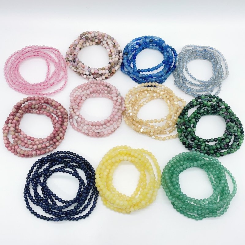 11 Types Mini Beads Bracelet Aventurine&Rose Quartz Wholesale -Wholesale Crystals