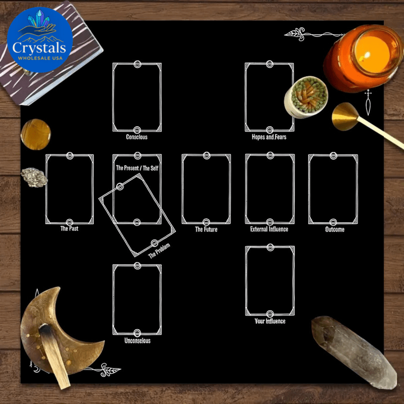 12 Animal Starry Sky Tarot Tablecloth - Wholesale Crystals