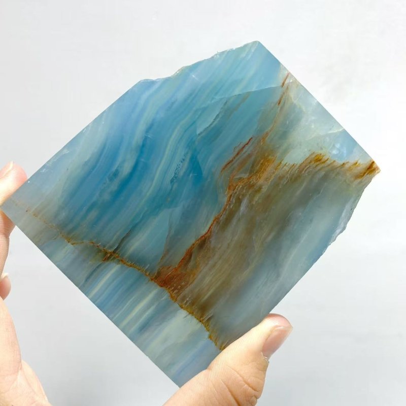 12 Pieces Blue Onyx Slab - Wholesale Crystals