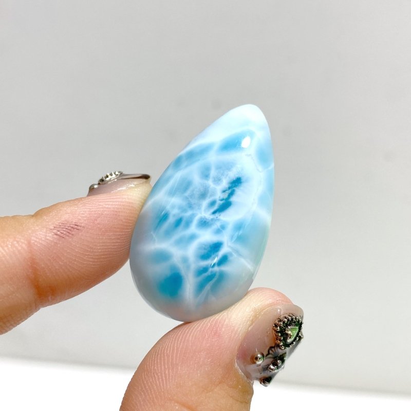 12 Pieces Cabochon Larimar DIY Charms Dominican Republic Larimar -Wholesale Crystals