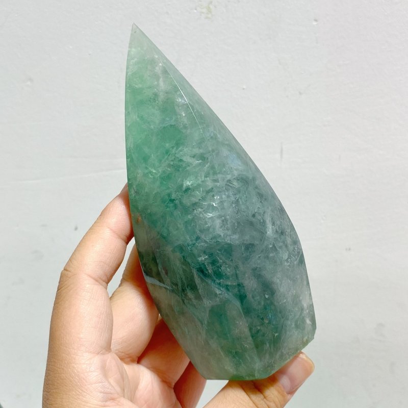 12 Pieces High Quality Large Rainbow Fluorite Flame Mixed Color -Wholesale Crystals