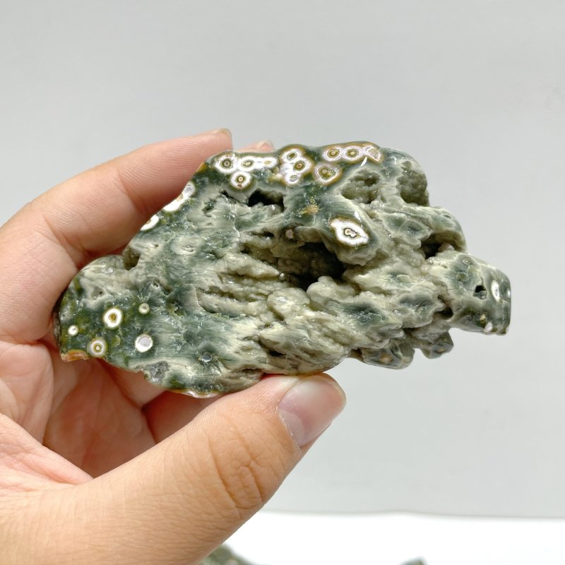 13 Pieces 8th Vein Ocean Jasper Free Form Mixed Size A02 - Wholesale Crystals