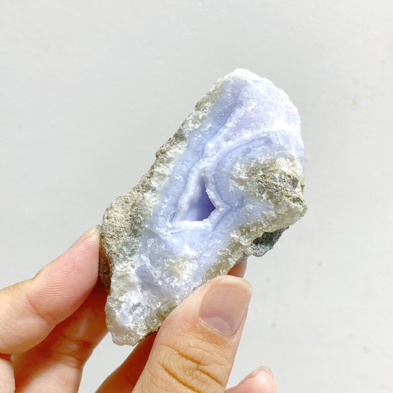 13 Pieces Geode Druzy Blue Chalcedony -Wholesale Crystals