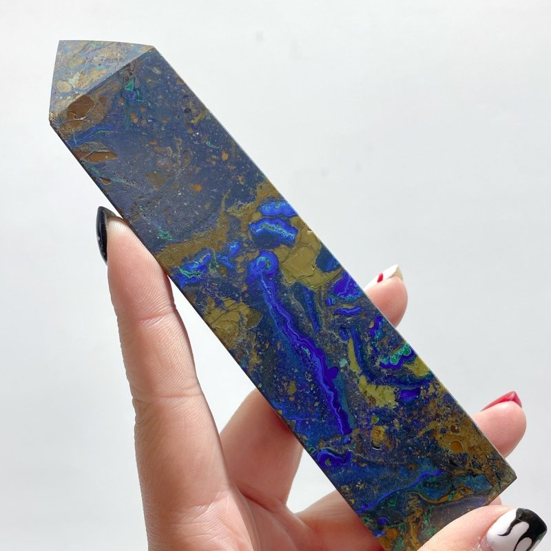 14 Pieces Unique Azurite Tower Point - Wholesale Crystals