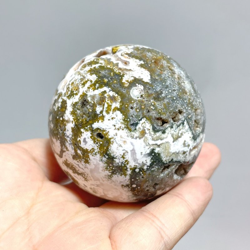 15 Pieces 6th Vein Ocean Jasper Spheres Balls - Wholesale Crystals