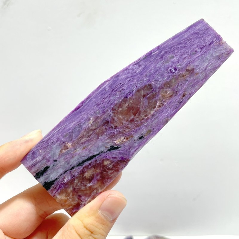 15 Pieces High Quality Charoite Slab - Wholesale Crystals