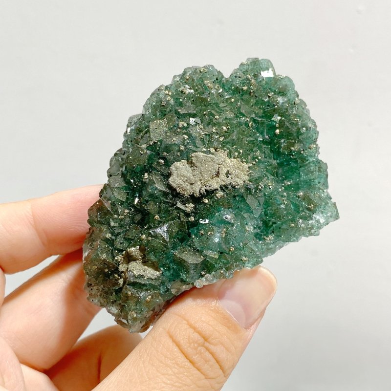 15 Pieces Raw Stone Fluorite Mixed Pyrite -Wholesale Crystals