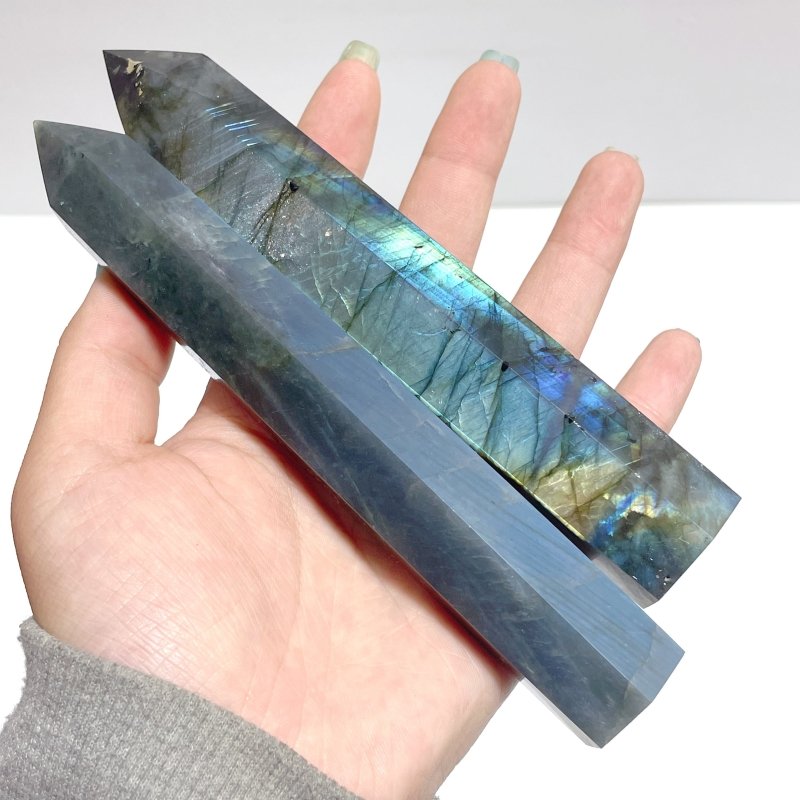 15CM Labradorite Tower Point Wholesale - Wholesale Crystals