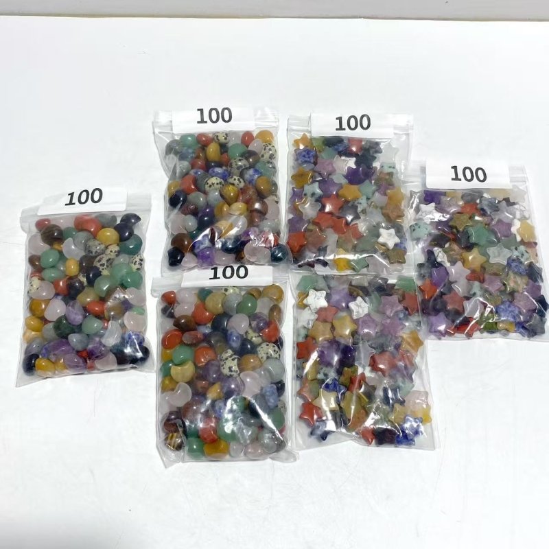 1.5CM Star Moon Random Mixed Materials Wholesale - Wholesale Crystals