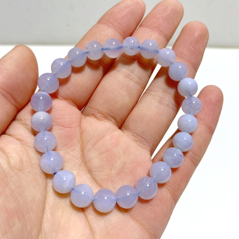 16 Pieces Blue Chalcedony Bracelets - Wholesale Crystals