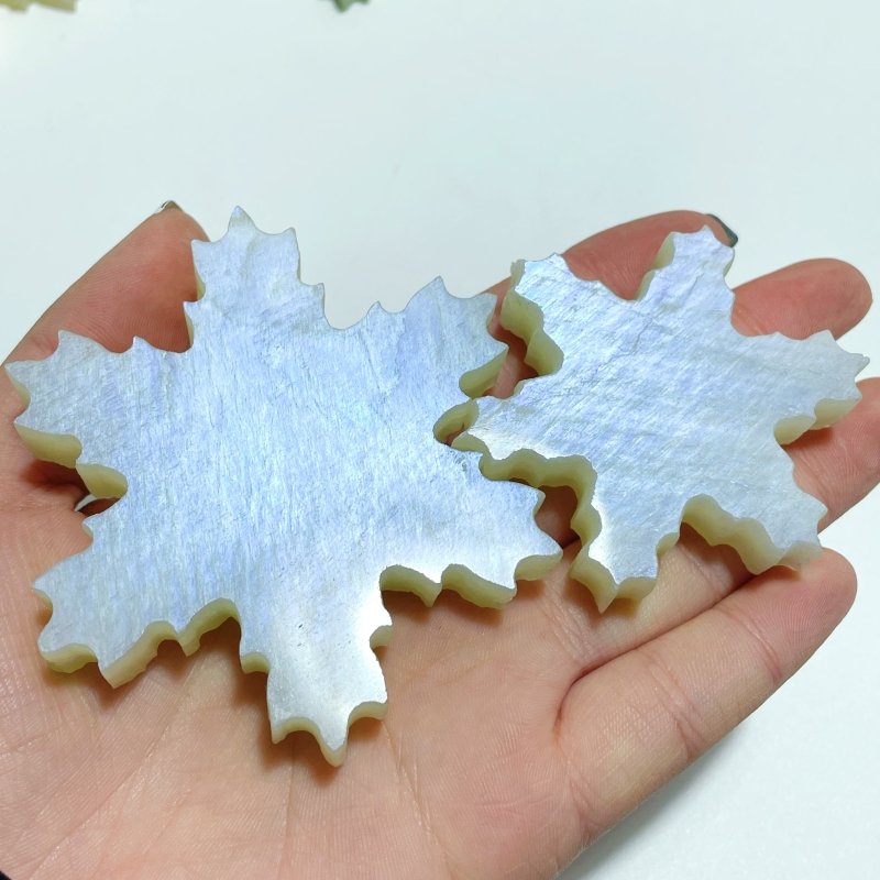 16 Pieces Moonstone Snowflake Closeout (Defect) - Wholesale Crystals
