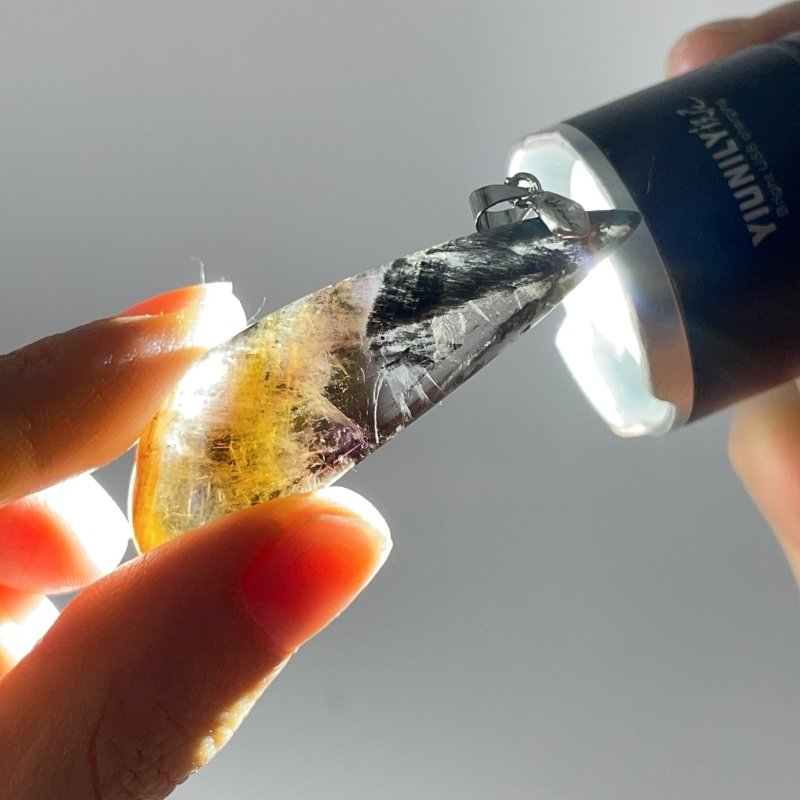 16 Pieces Rare Auralite 23 Ametrine Mixed Pyrite Crystal For Collection -Wholesale Crystals