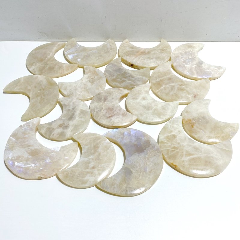 17 Pieces Moonstone Moon Crystal Carving -Wholesale Crystals