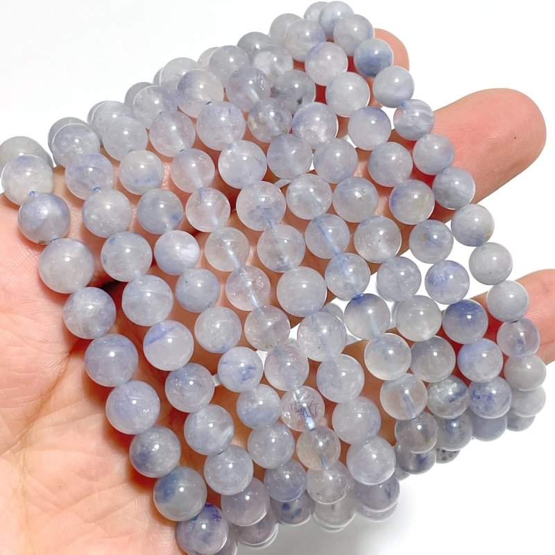 18 Pieces Dumortierite Quartz Bracelets - Wholesale Crystals