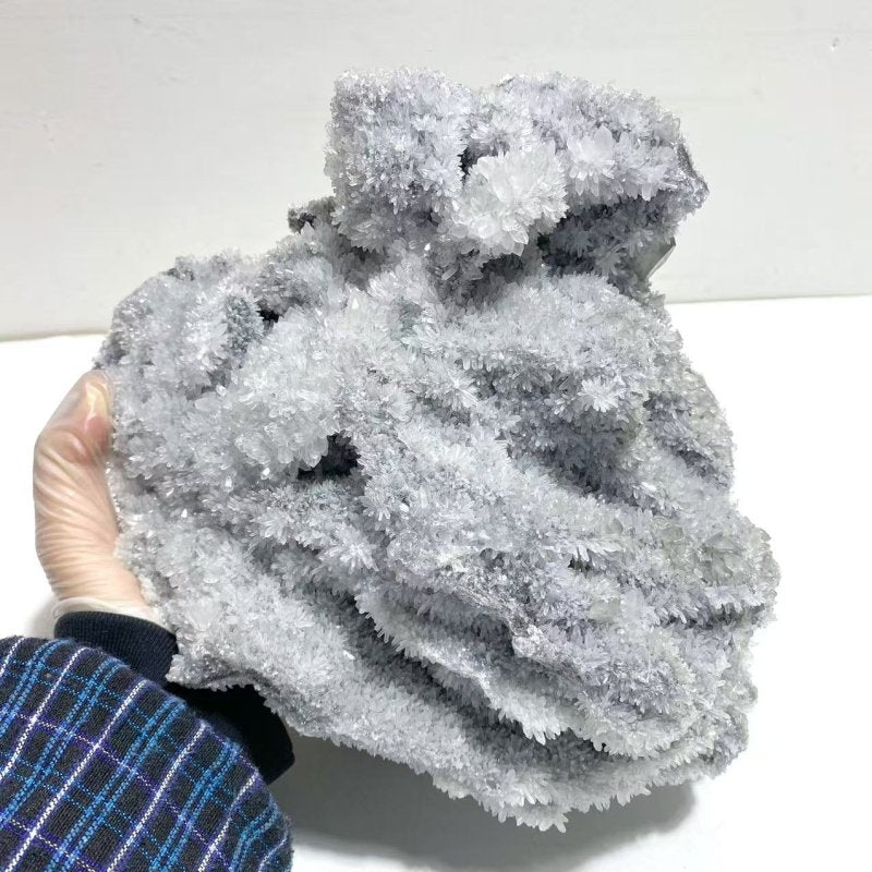 2 Pieces Large Black Clear Quartz Cluster Specimen For Collection - Wholesale Crystals