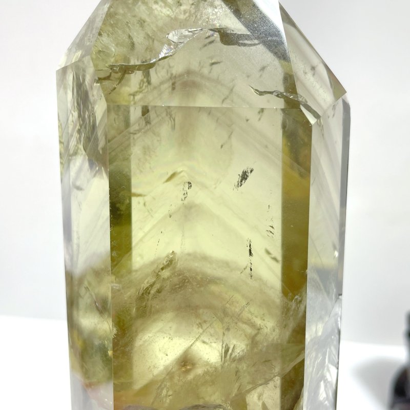 2 Pieces Large Citrine Mountain Tower Raw Bottom With Stand - Wholesale Crystals