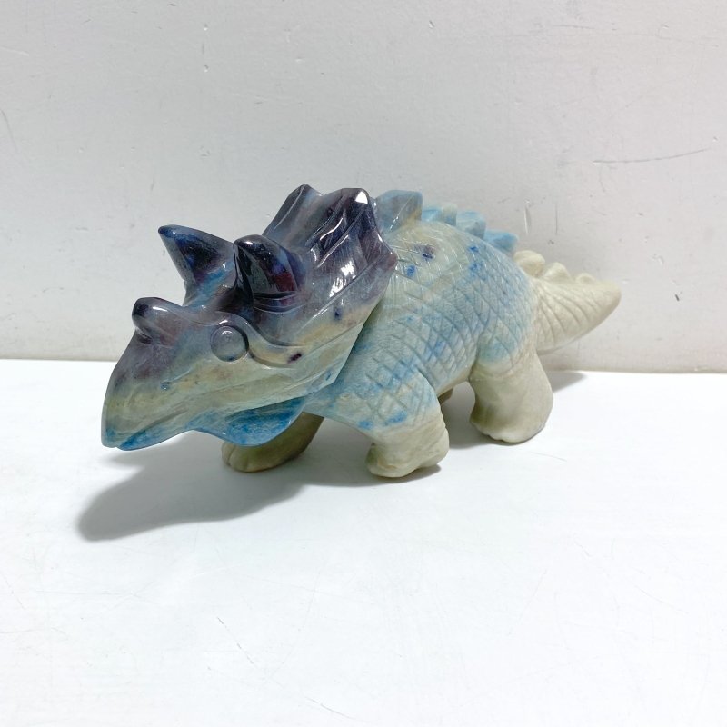 2 Pieces Trolleite Stone Triceratops Three-horned Dinosaur Crystal Carving -Wholesale Crystals