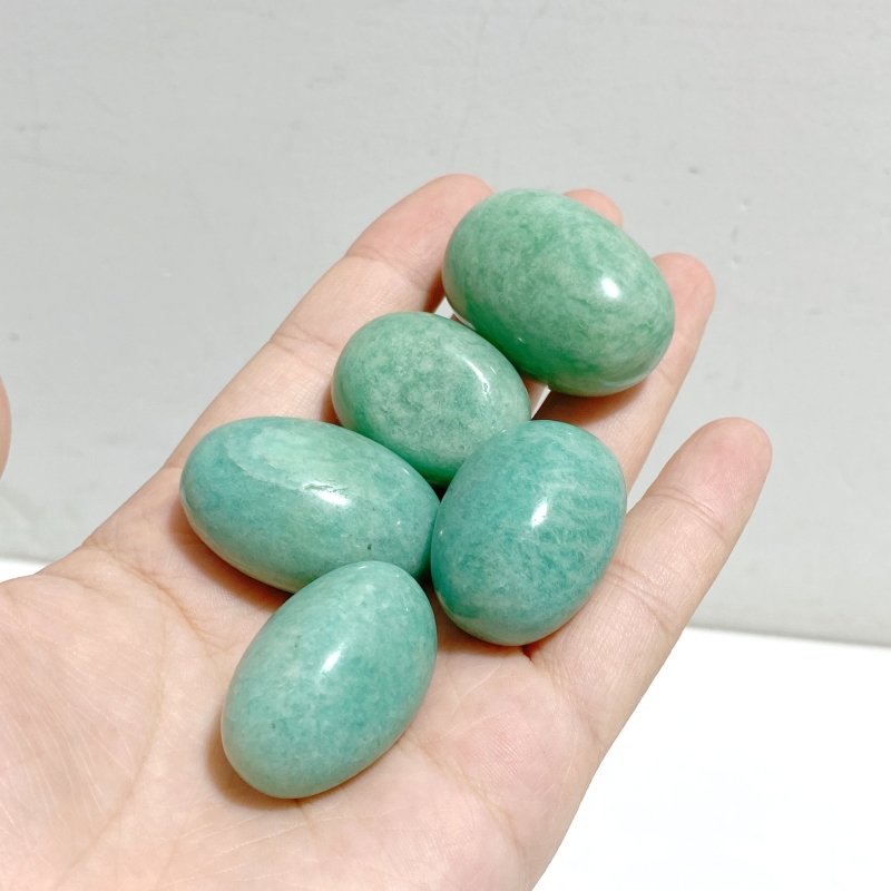 2 Types Amazonite Tumbled Wholesale -Wholesale Crystals