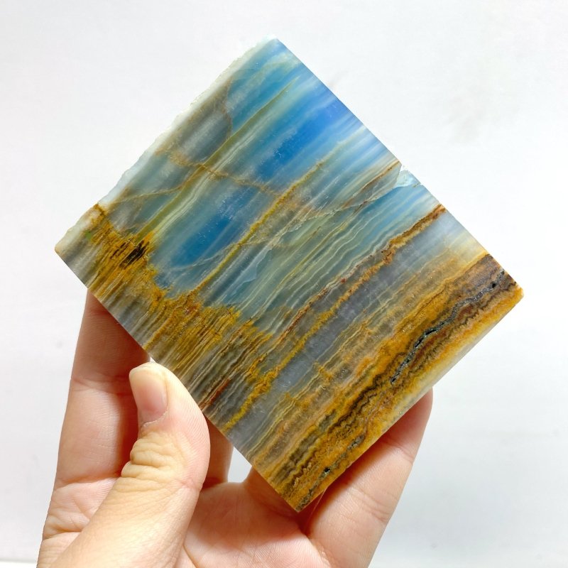 20 Pieces Blue Onyx Slab - Wholesale Crystals