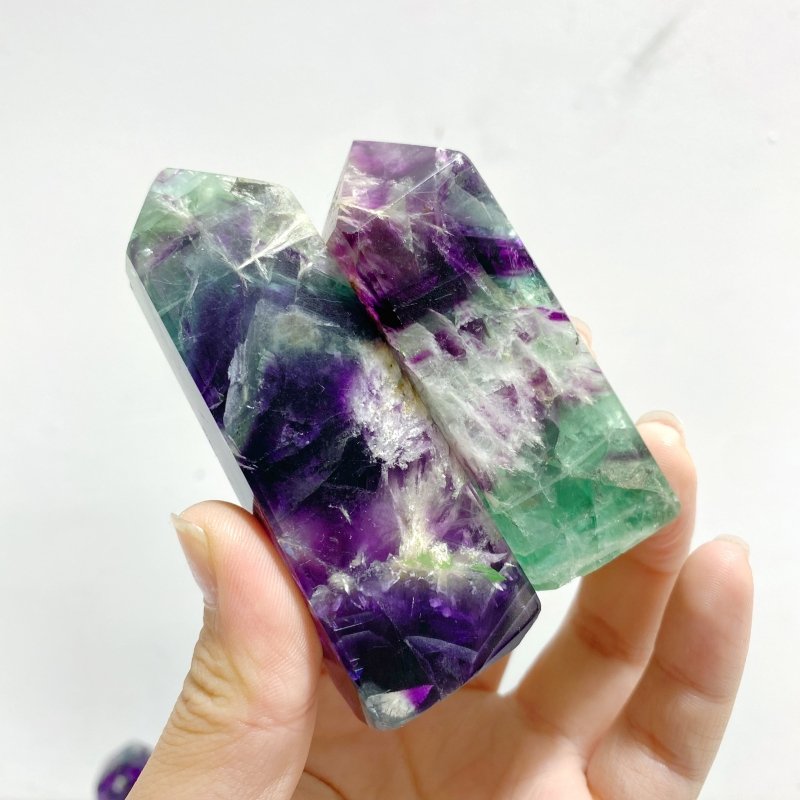 22 Pieces Feather Fluorite Four-sided Points -Wholesale Crystals