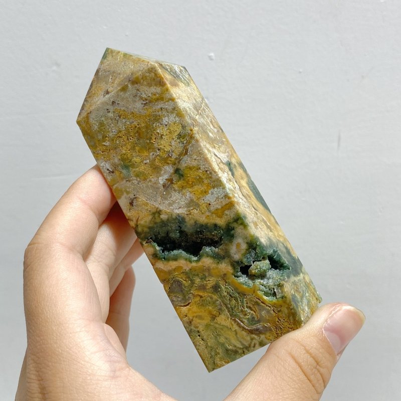 22 Pieces Ocean Jasper Four-sided Point 3 -Wholesale Crystals