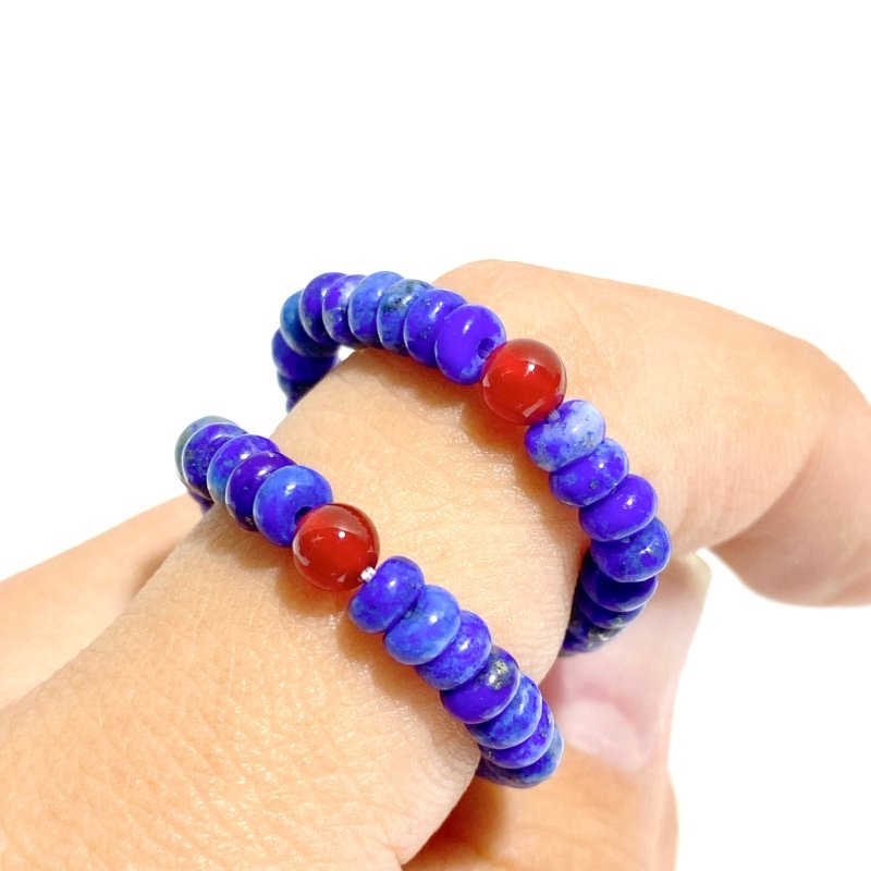 24 Types Crystal Beaded Rings Wholesale Moss Agate Chevron Amethyst Red Jasper -Wholesale Crystals