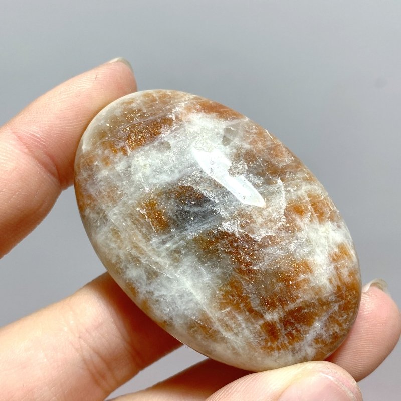 254 Pieces Sunstone Mixed Moonstone Palm Closeout - Wholesale Crystals