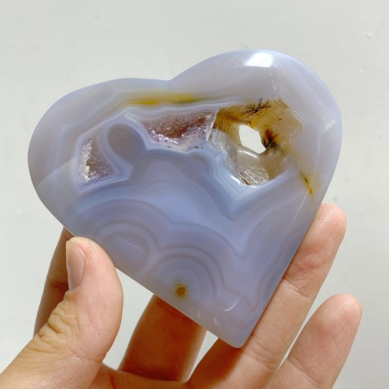 26 Pieces Geode Druzy Agate Heart -Wholesale Crystals