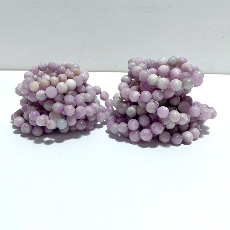 28 Pieces Purple Spodumene Kunzite Bracelets - Wholesale Crystals