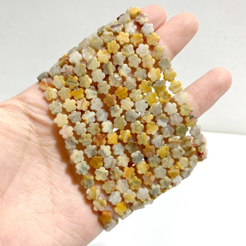 28 Types Flower Shape Bracelets Wholesale Green Aventurine Amazonite Moss Agate -Wholesale Crystals