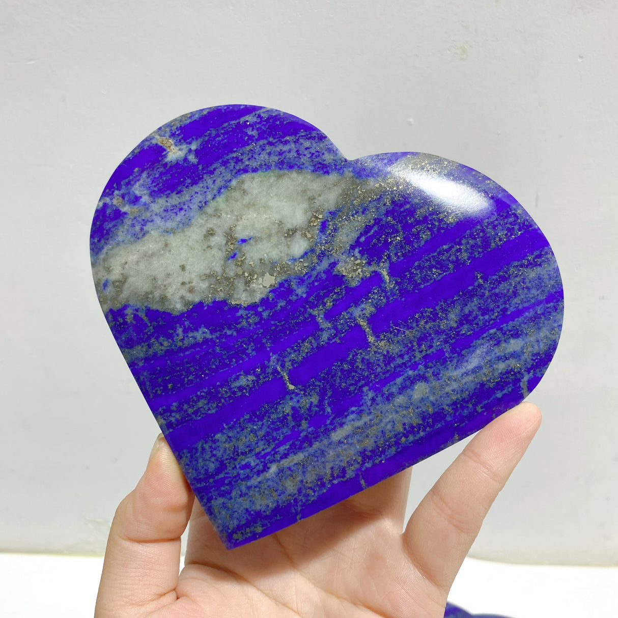 6 Pieces Large Lapis Lazuli Heart