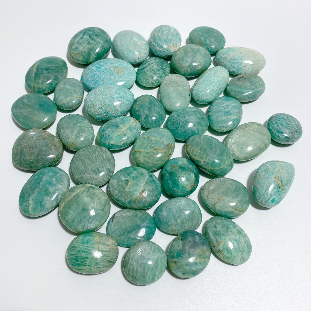 Normal Quality Amazonite Palm Stone Wholesale
