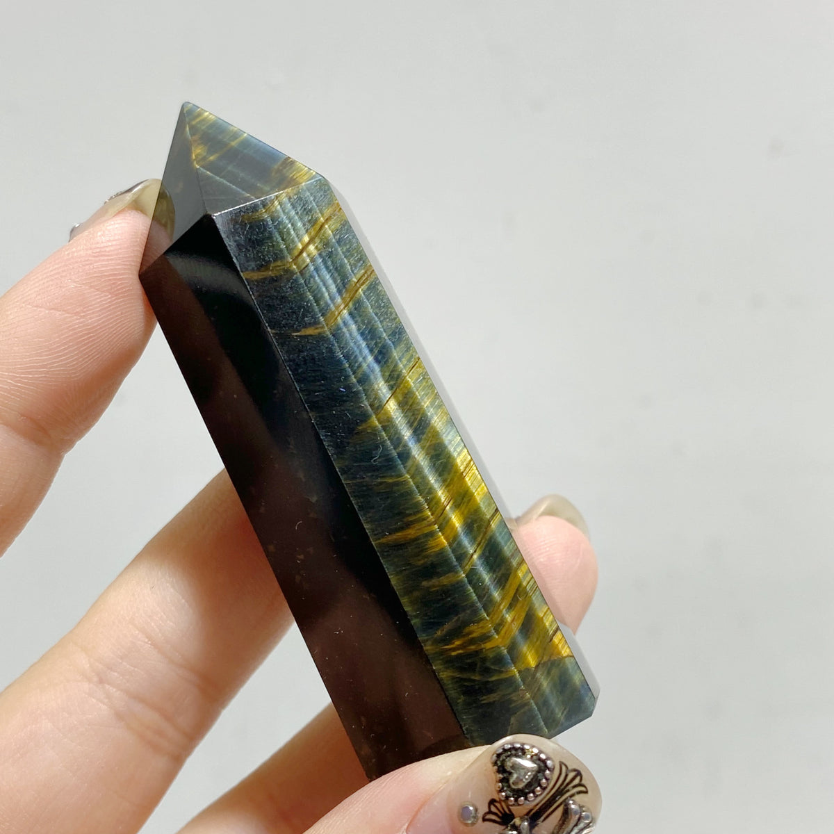 Yellow & Blue Tiger Eye Point Wholesale