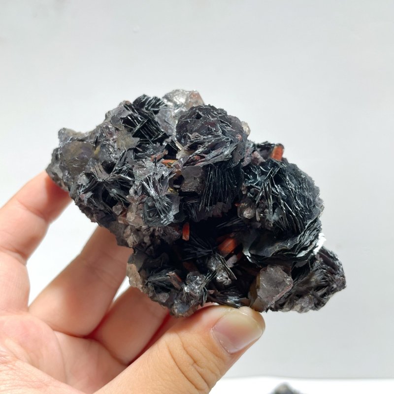 3 Pieces Raw Specularite Crystal Specimen Specular Hematite - Wholesale Crystals