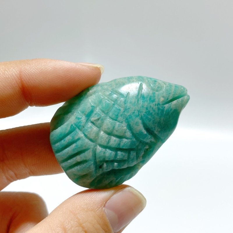 30 Pieces Amazonite Sea Animal Carving - Wholesale Crystals