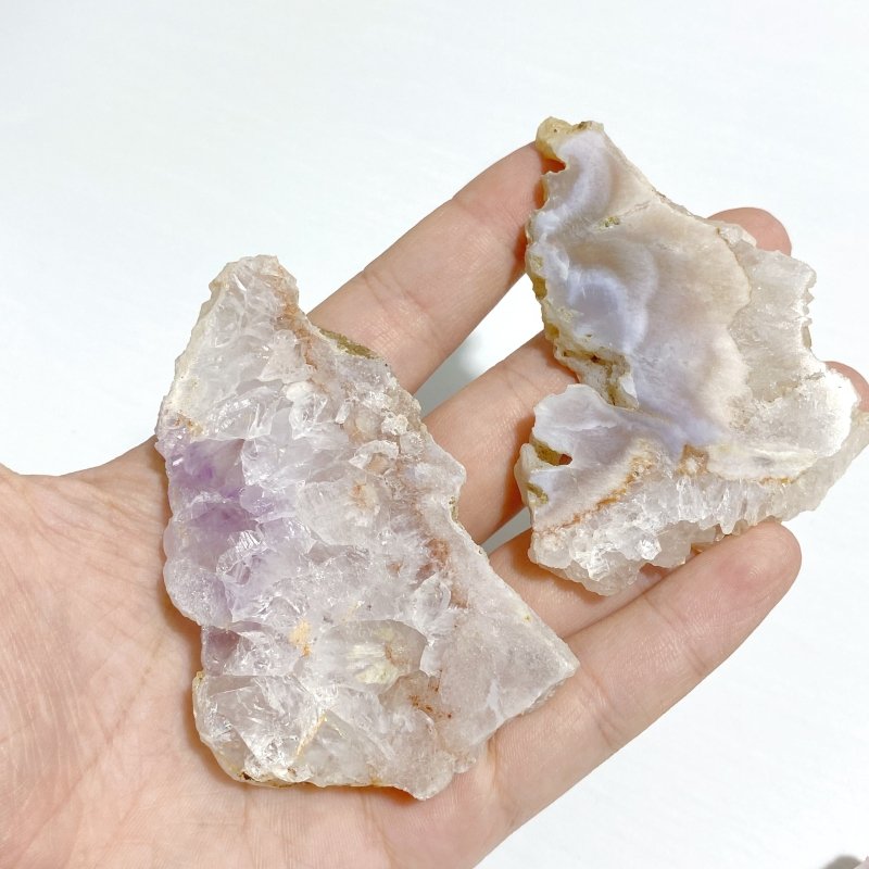31 Pieces Sakura Flower Agate Slabs -Wholesale Crystals