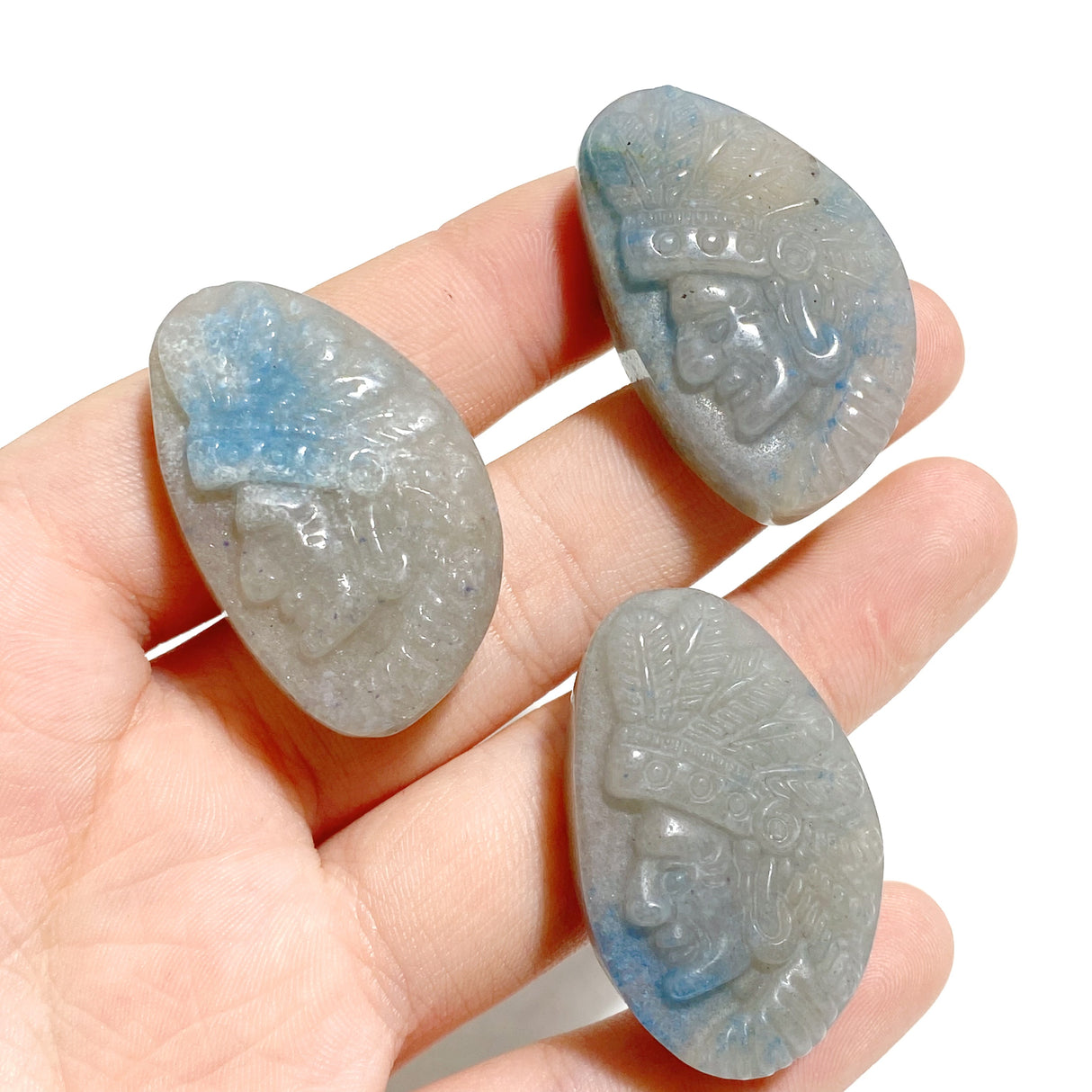 36 Pieces Trolleite Stone Indians Avatar Carving Clearance