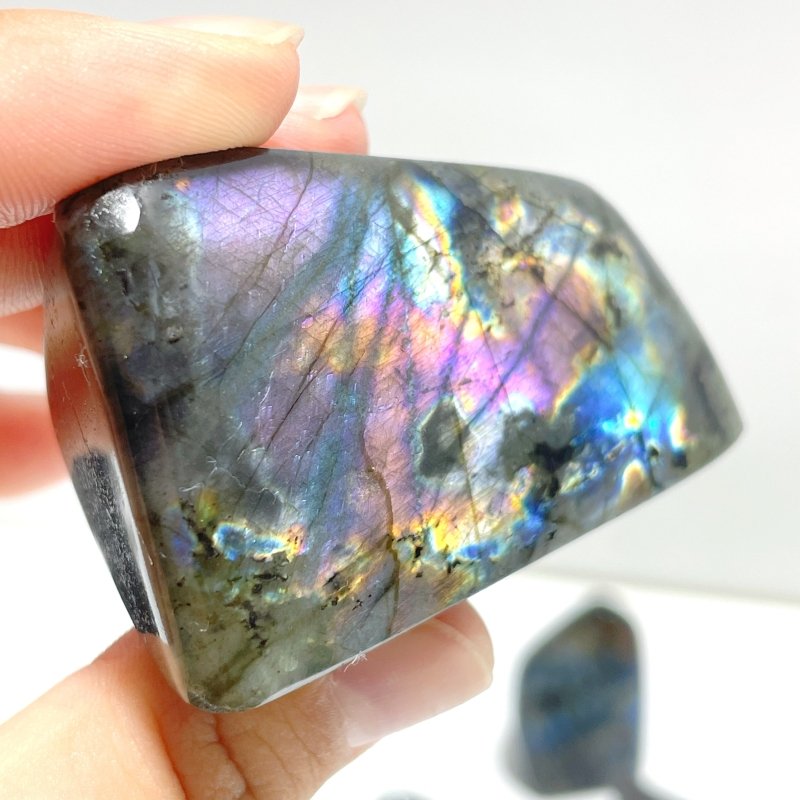 32 Pieces Beautiful Purple Blue Labradorite Free Form - Wholesale Crystals