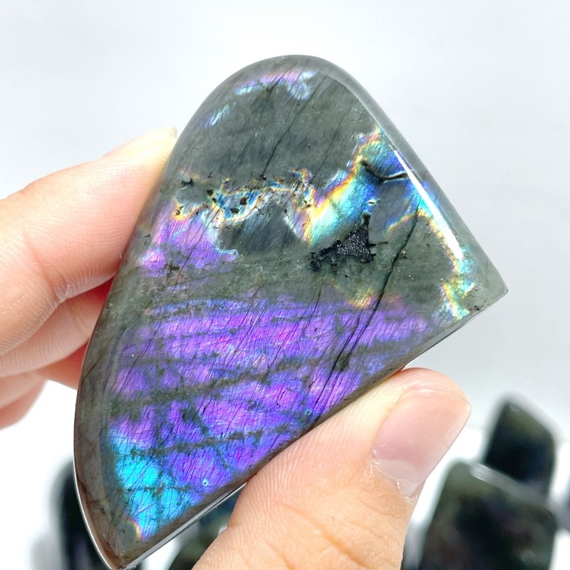 32 Pieces Beautiful Purple Blue Labradorite Free Form - Wholesale Crystals