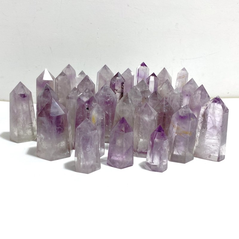 34 Pieces God's Fingerprint Light Purple Amethyst Tower -Wholesale Crystals