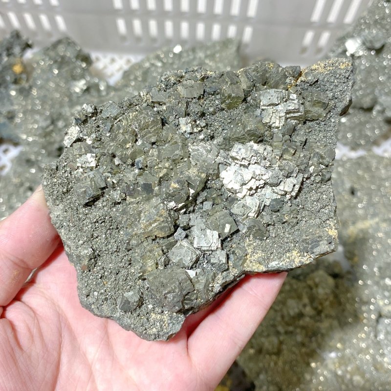 37 Pieces Raw Pyrite Stones (Sea Freight Only) -Wholesale Crystals
