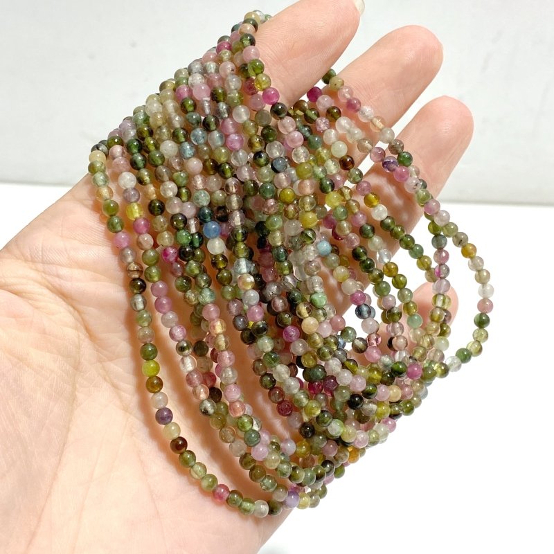 3mm Colorful Tourmaline Bracelets Wholesale -Wholesale Crystals