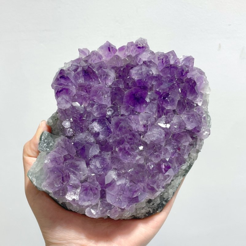4 Pieces Beautiful Large Amethyst Cluster Specimen - Wholesale Crystals