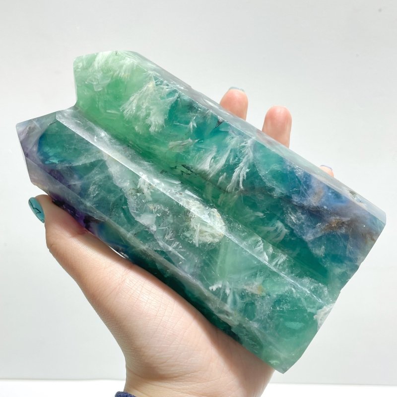 4 Pieces Double Point Feather Fluorite - Wholesale Crystals