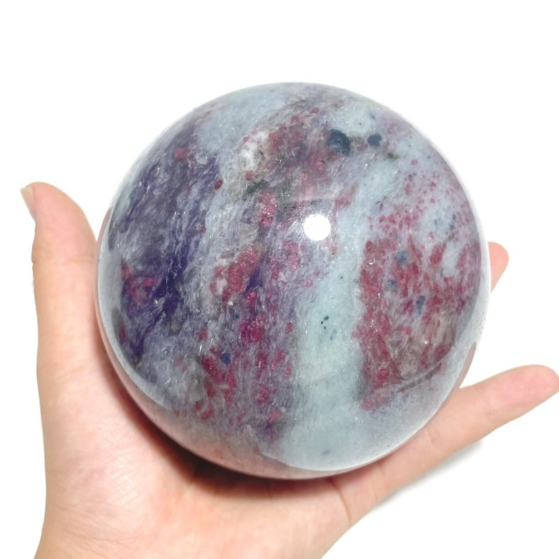 4 Pieces High Quality Large Unicorn Stone Spheres - Wholesale Crystals